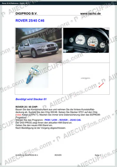 Watermarked preview of Rover 25 45 Reference
