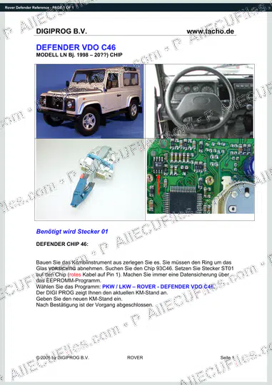 Watermarked preview of Rover Defender Reference