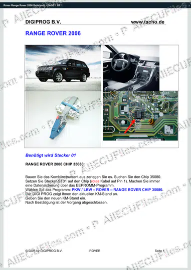 Watermarked preview of Rover Range Rover 2006 Reference