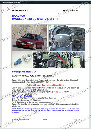 Watermarked preview of Saab 900 Reference