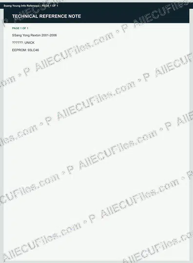 Watermarked preview of Ssang Young Info Reference