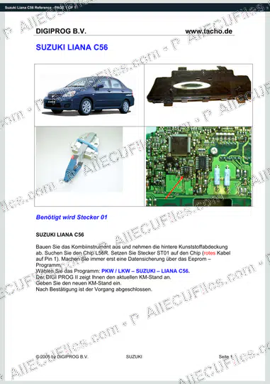 Watermarked preview of Suzuki Liana C56 Reference
