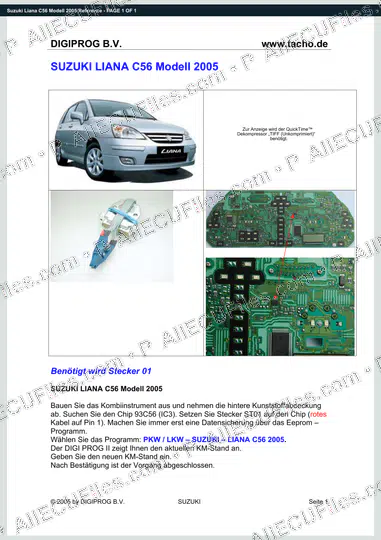 Watermarked preview of Suzuki Liana C56 Modell 2005 Reference