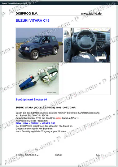 Watermarked preview of Suzuki Vitara 46 Reference