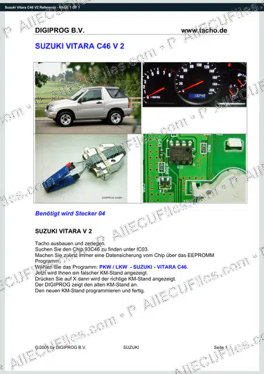 Watermarked preview of Suzuki Vitara C46 V2 Reference
