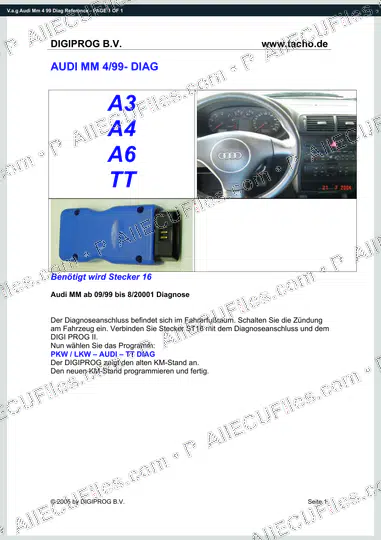 Watermarked preview of V.a.g Audi Mm 4 99 Diag Reference