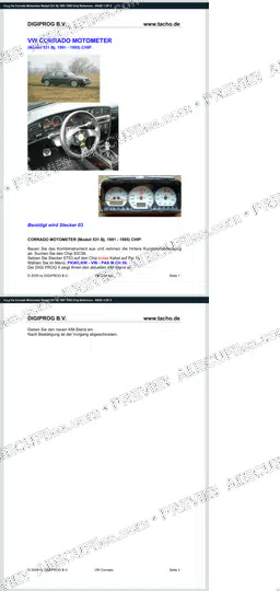 Watermarked preview of V.a.g Vw Corrado Motometer Modell 531 Bj 1991 1995 Chip Reference