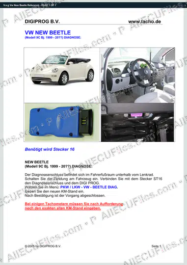 Watermarked preview of V.a.g Vw New Beetle Reference
