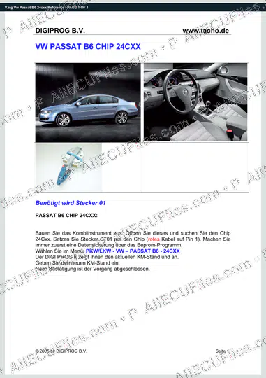 Watermarked preview of V.a.g Vw Passat B6 24cxx Reference
