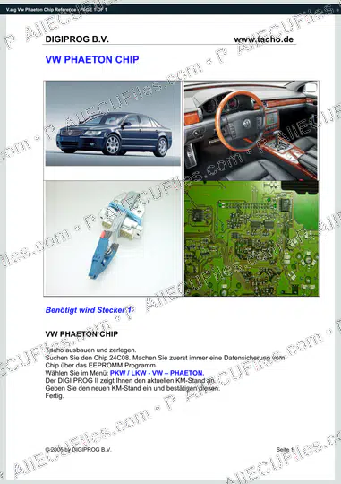 Watermarked preview of V.a.g Vw Phaeton Chip Reference