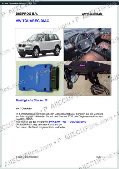Watermarked preview of V.a.g Vw Touareg Diag Reference