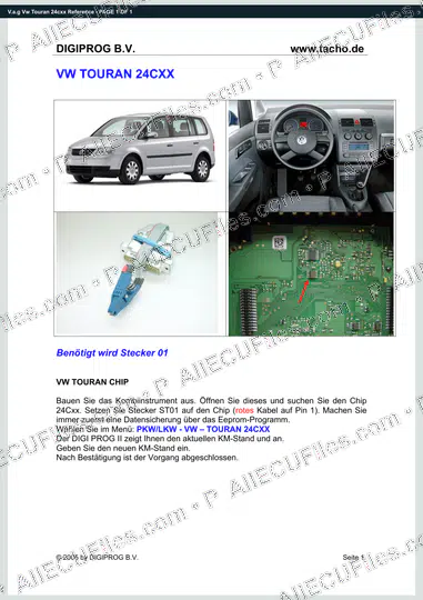 Watermarked preview of V.a.g Vw Touran 24cxx Reference