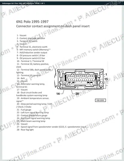 Watermarked preview of Volkswagen 6n1 Polo 1995 1997 Reference