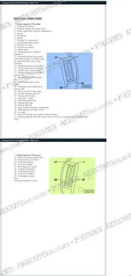 Watermarked preview of Volkswagen 6n2 Polo 1999 2002 Reference