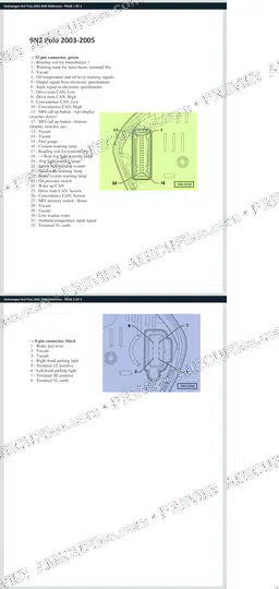 Watermarked preview of Volkswagen 9n2 Polo 2003 2005 Reference