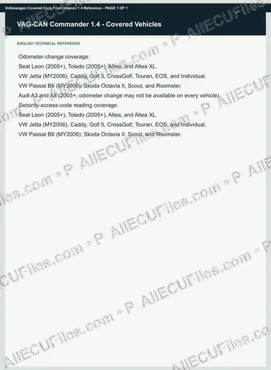 Watermarked preview of Volkswagen Covered Cars From Version 1 4 Reference