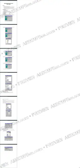 Watermarked preview of Volkswagen Windows 98 Installation Guide Reference