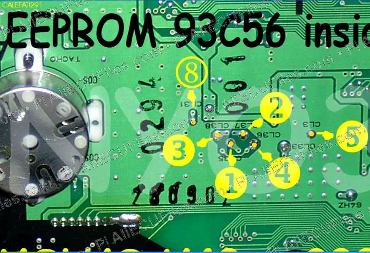 Watermarked preview of Volvo Eprom Pin Reference