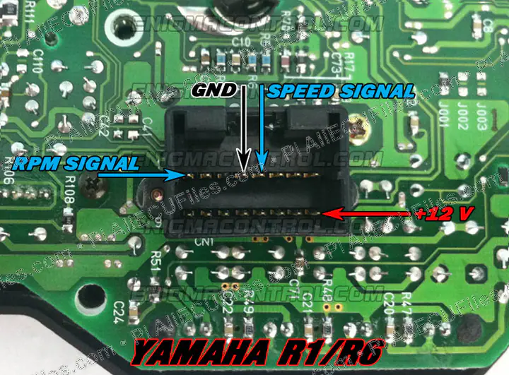Watermarked preview of Yamaha R1 R6 Pin Out Reference